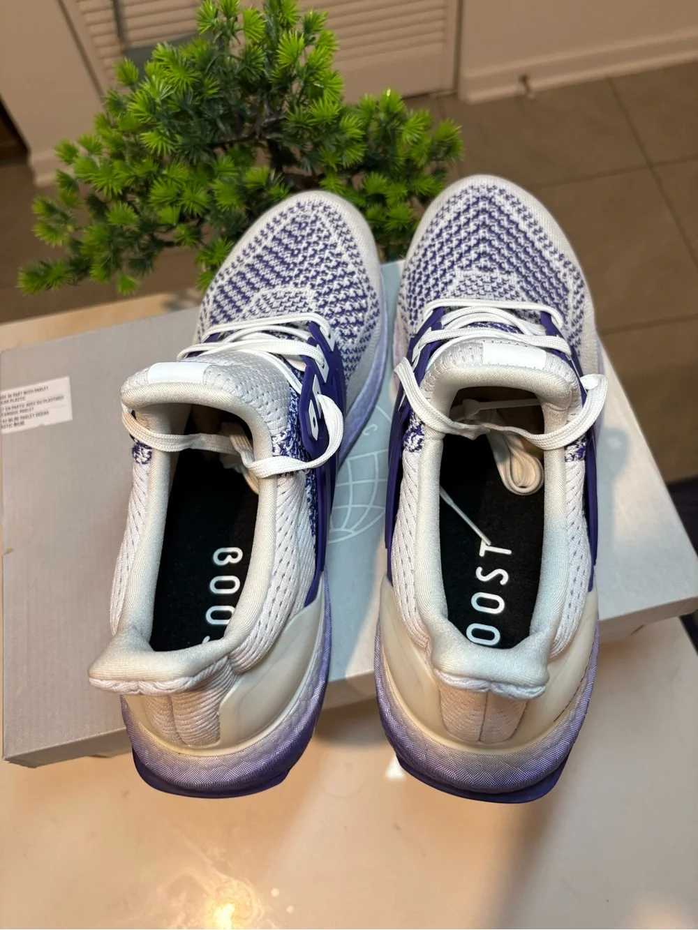 Adidas Ultraboost 1.0 Women’s purple graffiti running shoes size 10 like new